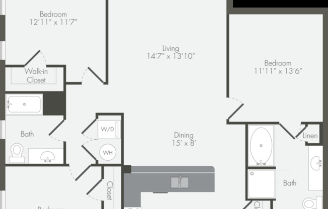 3 beds, 2 baths, 1,352 sqft, $2,711