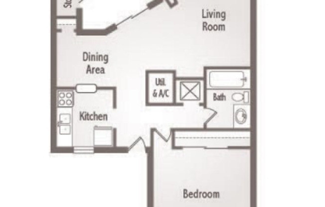 1 bed, 1 bath, 800 sqft, $1,260, Unit 1977F
