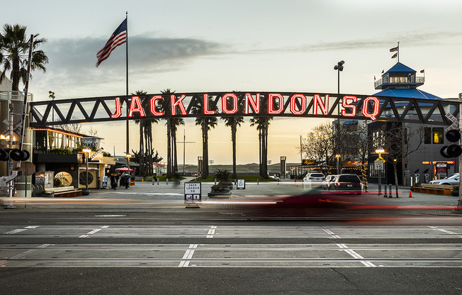 Enjoy time outside along the water or grab some food in Jack London Square