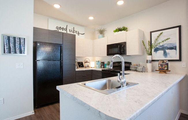 Kitchen at San Vicente Townhomes in Phoenix AZ