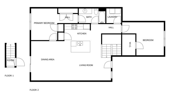 2 beds, 1 bath, 1,233 sqft, $1,699.99, Unit 198-03