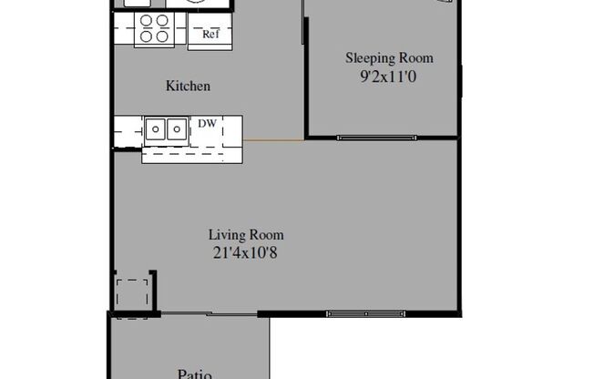 1 bed, 1 bath, 616 sqft, $1,305, Unit 4320-309
