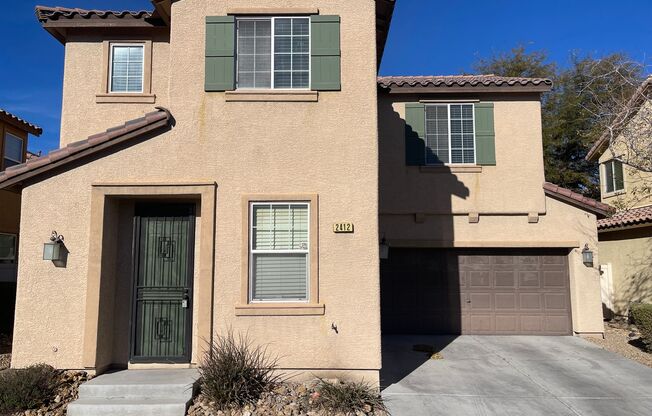 ADORABLE 3 BEDROOM 2 STORY 2 CAR GARAGE HOME IN A GATED COMMUNITY!