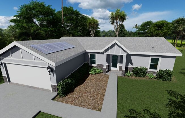 NEW HOME -3 bed / 2 bath with office  / includes solar panels!