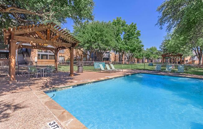 a large pool of water