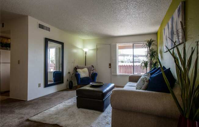 Living room at Sunrise Ridge Apartments in Tucson AZ