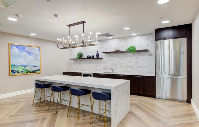 a room with a wood floor