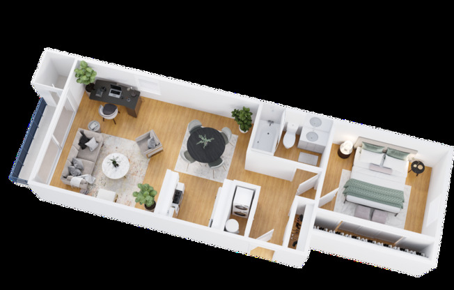 1 bed, 1 bath, 750 sqft, $1,955