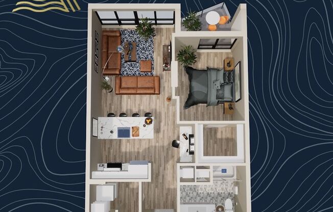 1 bed, 1 bath, 849 sqft, $2,485, Unit #421