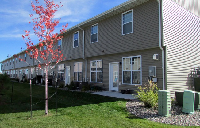 exterior, patio, townhome