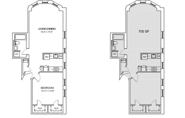 1 bed, 1 bath, 745 sqft, $2,035, Unit C-303