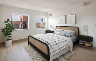 Bedroom with Hard Surface Flooring