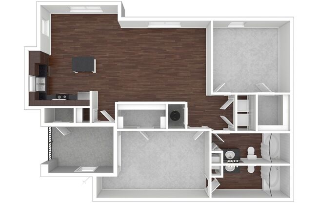 2 beds, 2 baths, 1,102 sqft, $1,865