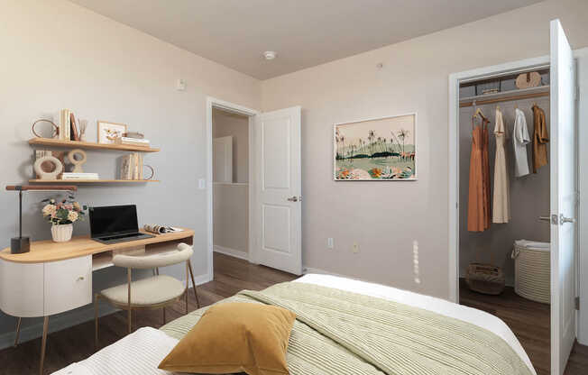 Bedroom with Hard Surface Flooring