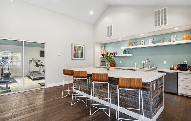 Clubhouse kitchenette