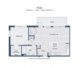 1 bed, 1 bath, 858 sqft, $3,873