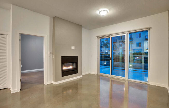 Upscale Apartment with in-unit cozy Gas Fireplace at The Mosaic on Broadway, San Antonio, Texas