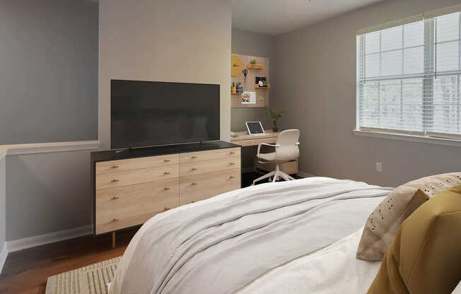 Bedroom with Hard Surface Flooring