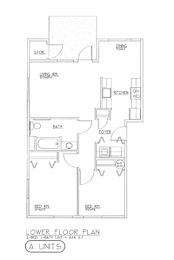 2 beds, 1 bath, 844 sqft, $1,539