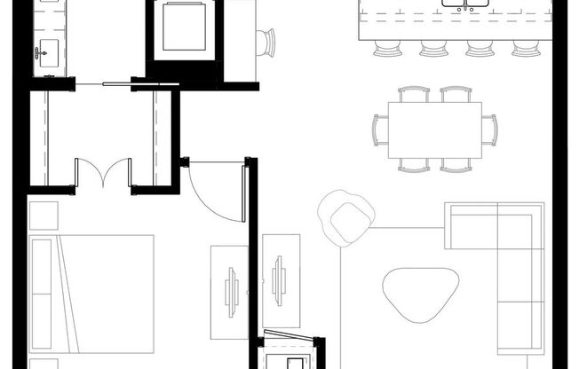 1 bed, 1 bath, 880 sqft, $2,845, Unit 109