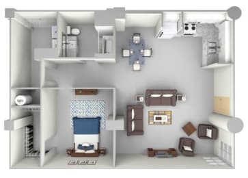 1 bed, 1 bath, 1,135 sqft, $1,822