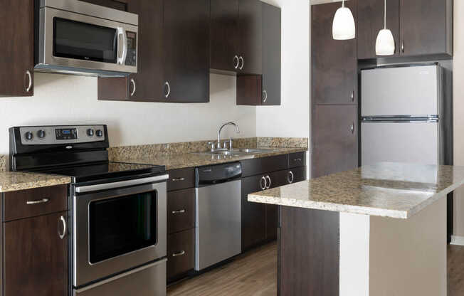 Kitchen with Stainless Steel Appliances