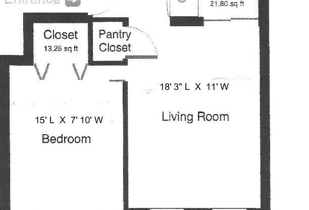 1 bed, 1 bath, $3,650, Unit 4F