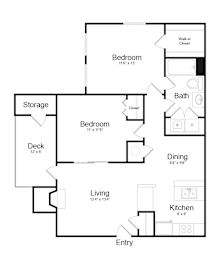 2 beds, 1 bath, 933 sqft, $2,008