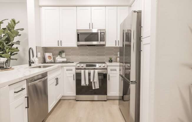 Kitchen at Haven Townhomes at P83 in Peoria Arizona