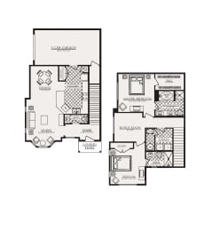 2 beds, 2.5 baths, 1,430 sqft, $3,400