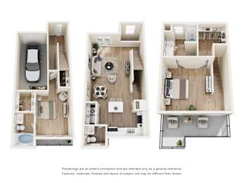 2 beds, 2 baths, 1,370 sqft, $2,192