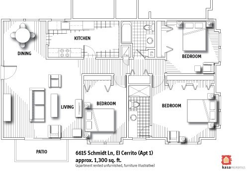 3 beds, 2 baths, 1,300 sqft, $3,395, Unit 14