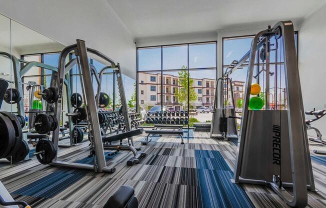 Fully Equipped Fitness Center at Berkshire Spring Creek, Garland, TX