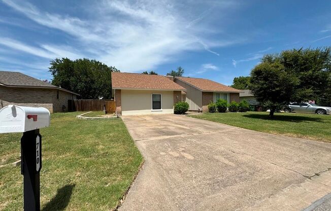 Nice one-story 4 bedroom, 3 bath home available in Egger's Acres!