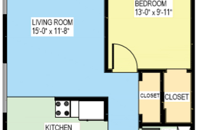 1 bed, 1 bath, 620 sqft, $1,050, Unit 110