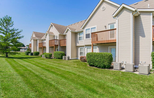 Lush Grass Areas Out The Back Of Apartment Homes