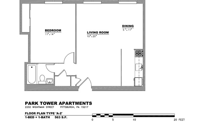 1 bed, 1 bath, $1,050, Unit 206