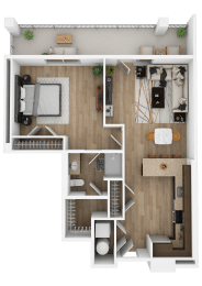 1 bed, 1 bath, 1,010 sqft, $1,845