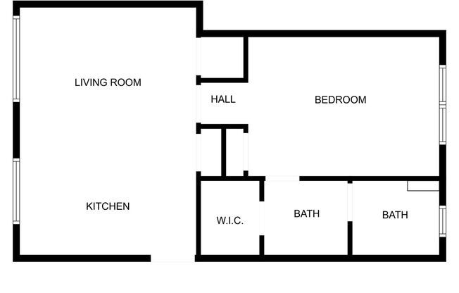 1 bed, 1 bath, 685 sqft, $800, Unit Unit 1