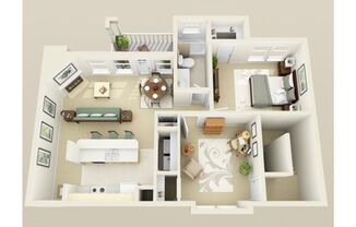 1 bed, 1 bath, 888 sqft, $1,687, Unit 0533