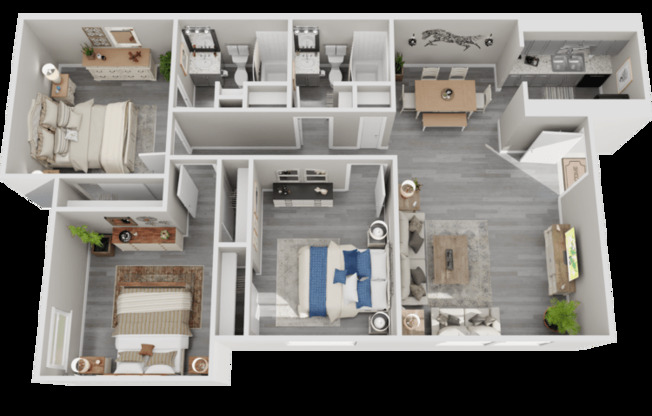 3 beds, 2 baths, 1,010 sqft, $1,599