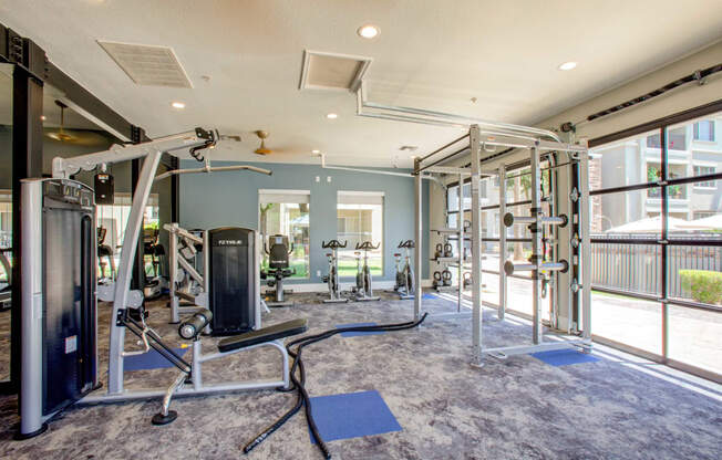 24-Hour Fitness Center With Free Weights