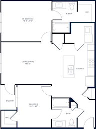 2 beds, 2 baths, 1,043 sqft, $2,085