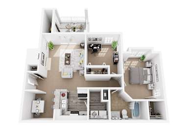 2 beds, 1 bath, 881 sqft, $1,410