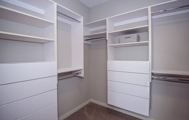 California Closets with Built-In Shelving