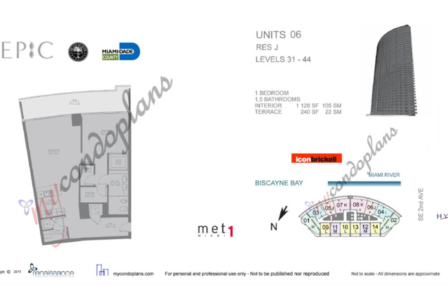 1 bed, 1.5 baths, $4,300, Unit UNIT 3306