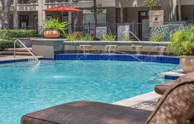 Sparkling Swimming Pool at The Plaza Museum District, Houston