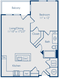 1 bed, 1 bath, 699 sqft, $2,405