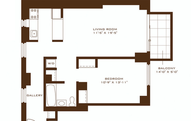 1 bed, 1 bath, 754 sqft, $7,195, Unit 23E