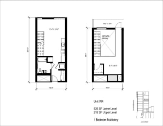 1 bed, 1 bath, 921 sqft, $3,505